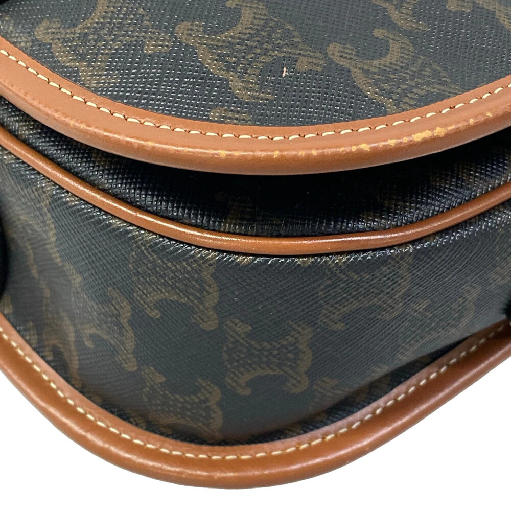 Celine Medium Folco Bag Tan Triomphe #334474C17B - Picture 6 of 15